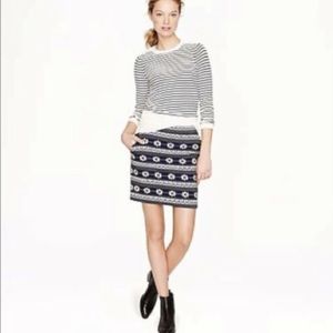 J. Crew Floral Jacquard mini skirt